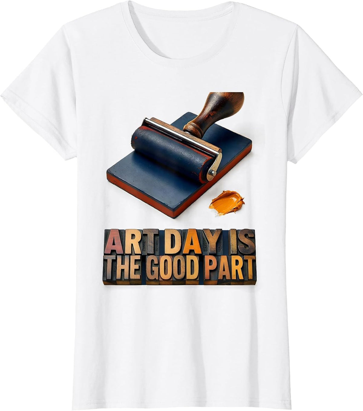 Women's Art Day Is The Good Part Funny Art Teacher Back To School T-Shirt - White
