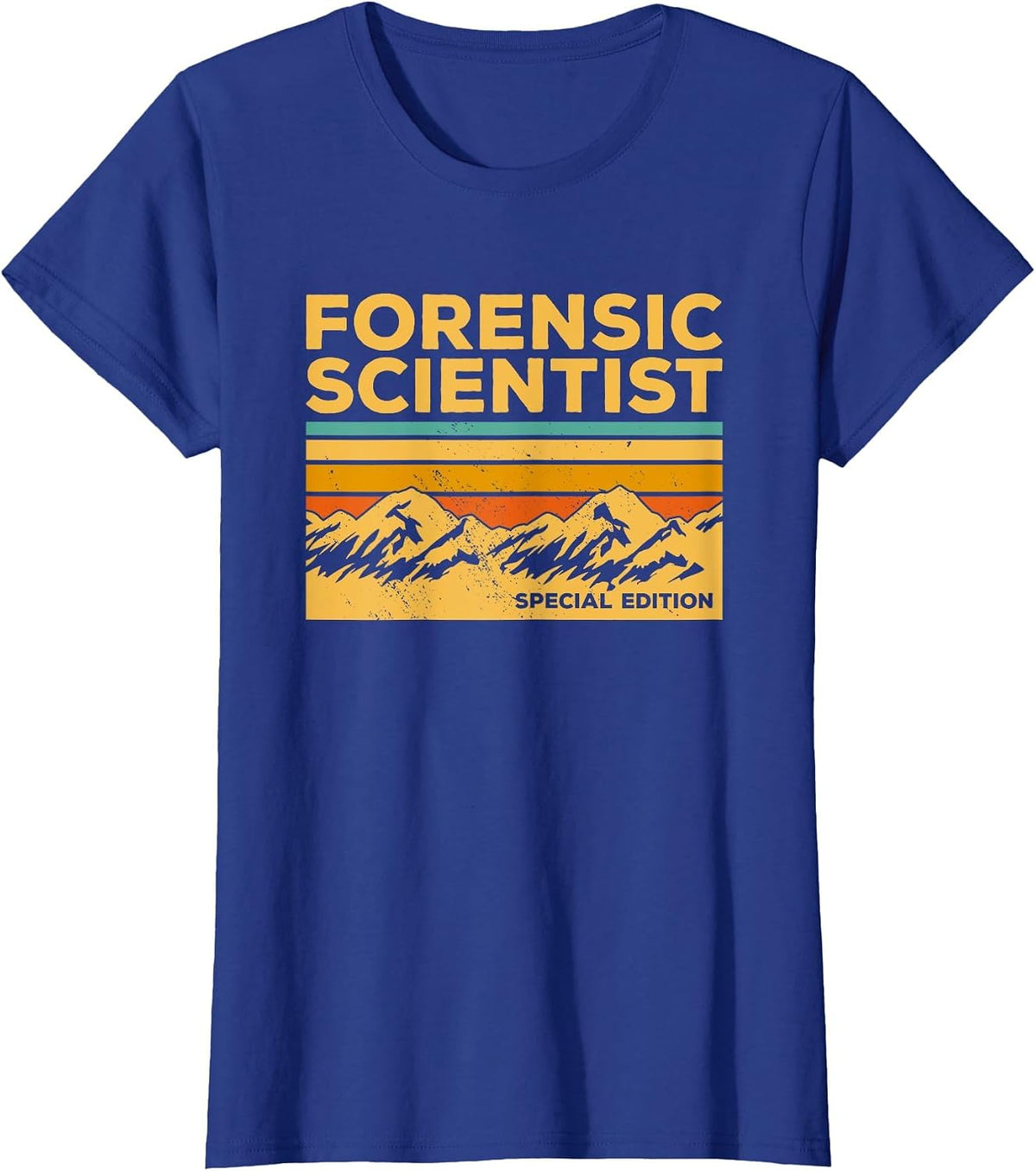 Vintage Forensic Scientist Special Edition Forensic Science T-Shirt - Royal Blue
