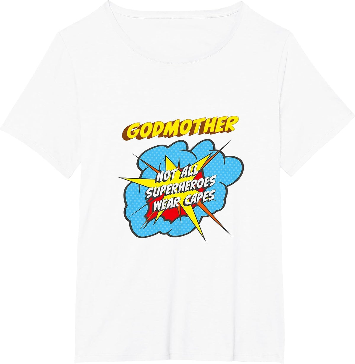 Godmother Funny Superhero Family T-Shirt - White