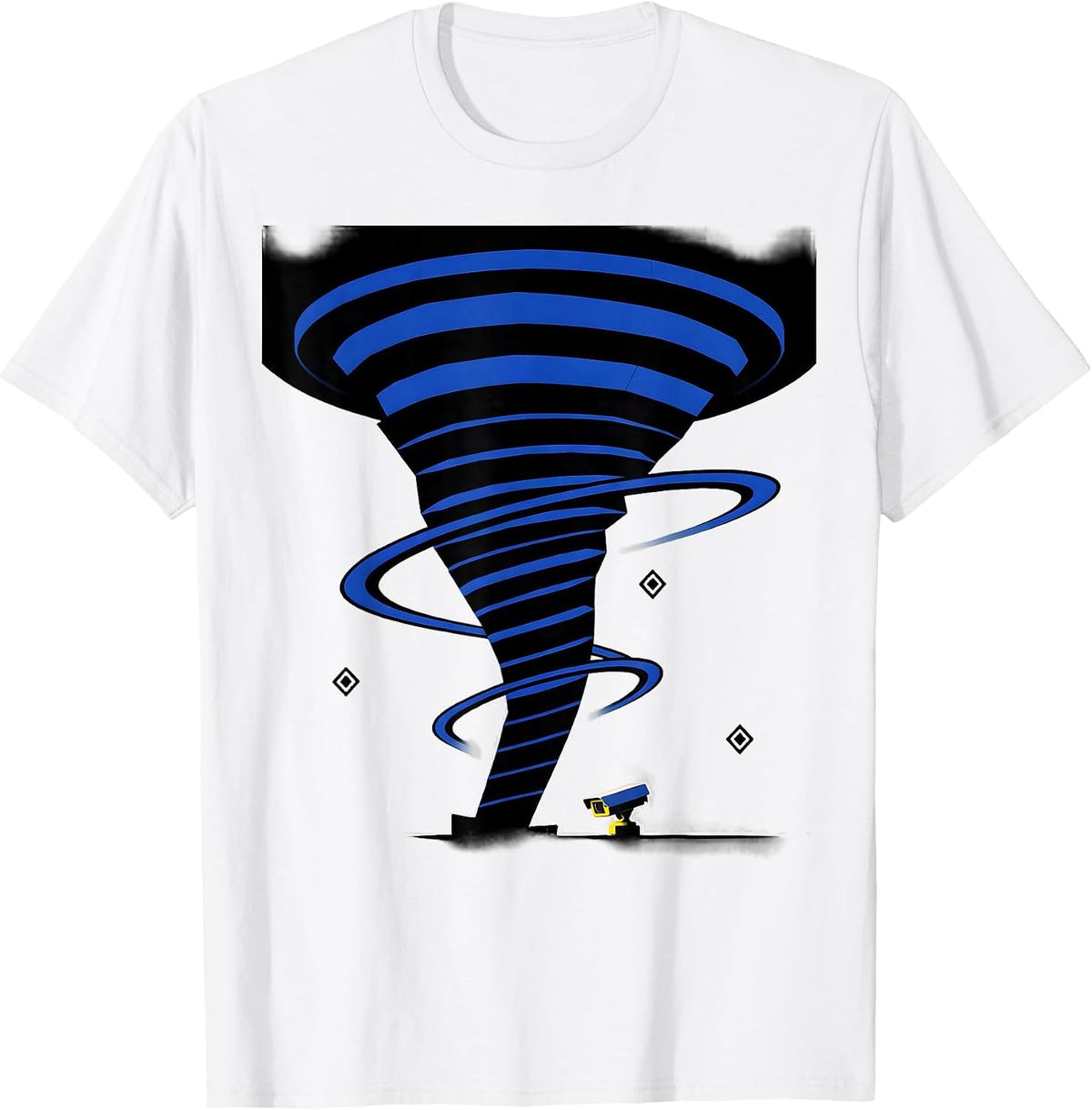 Men's Tornado Funnel Storm Chaser Meteorology Humor T-Shirt - White