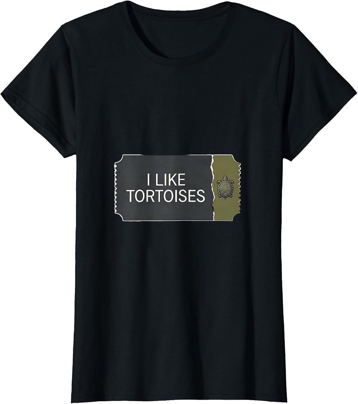 I Like Tortoises Funny Tortoise Lover Pet Humor Gift T-Shirt - Black