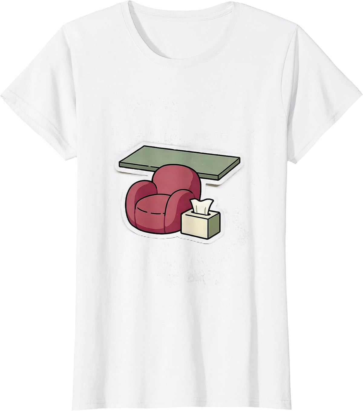 Sticker Shape Counselor Workplace Humor Support Gift T-Shirt - White