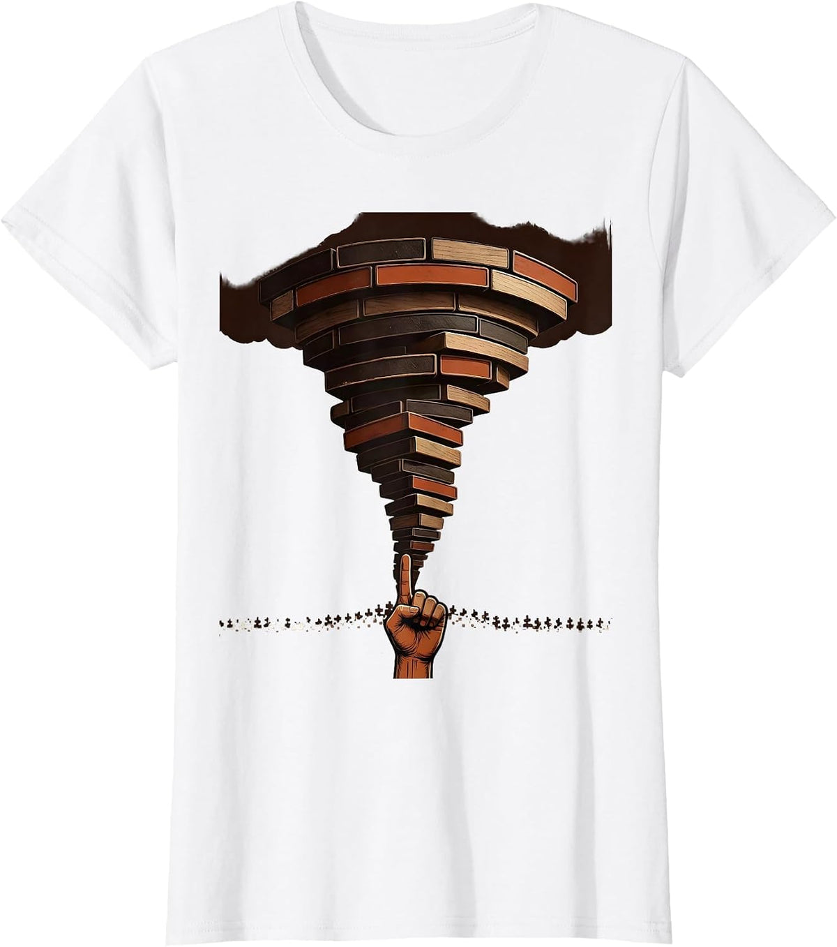 Funnel Cloud Storm Chaser Meteorology Enthusiast Humor T-Shirt - White