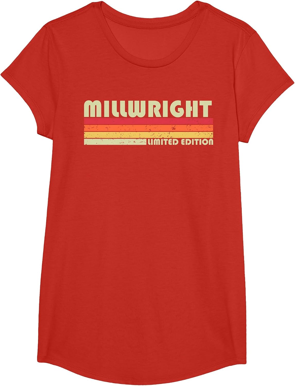 Millwright Funny Job Title Profession Birthday Worker Idea T-Shirt - Girls Red