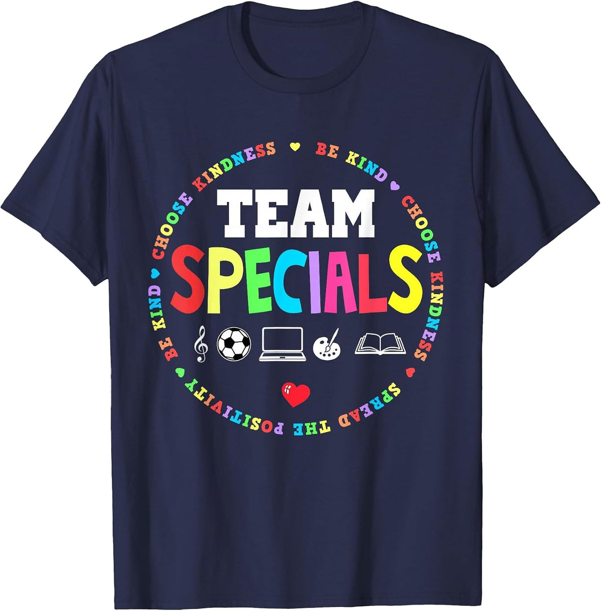 Team Specials Teacher Tribe Squad Back to Primary School T-Shirt - Navy Blue