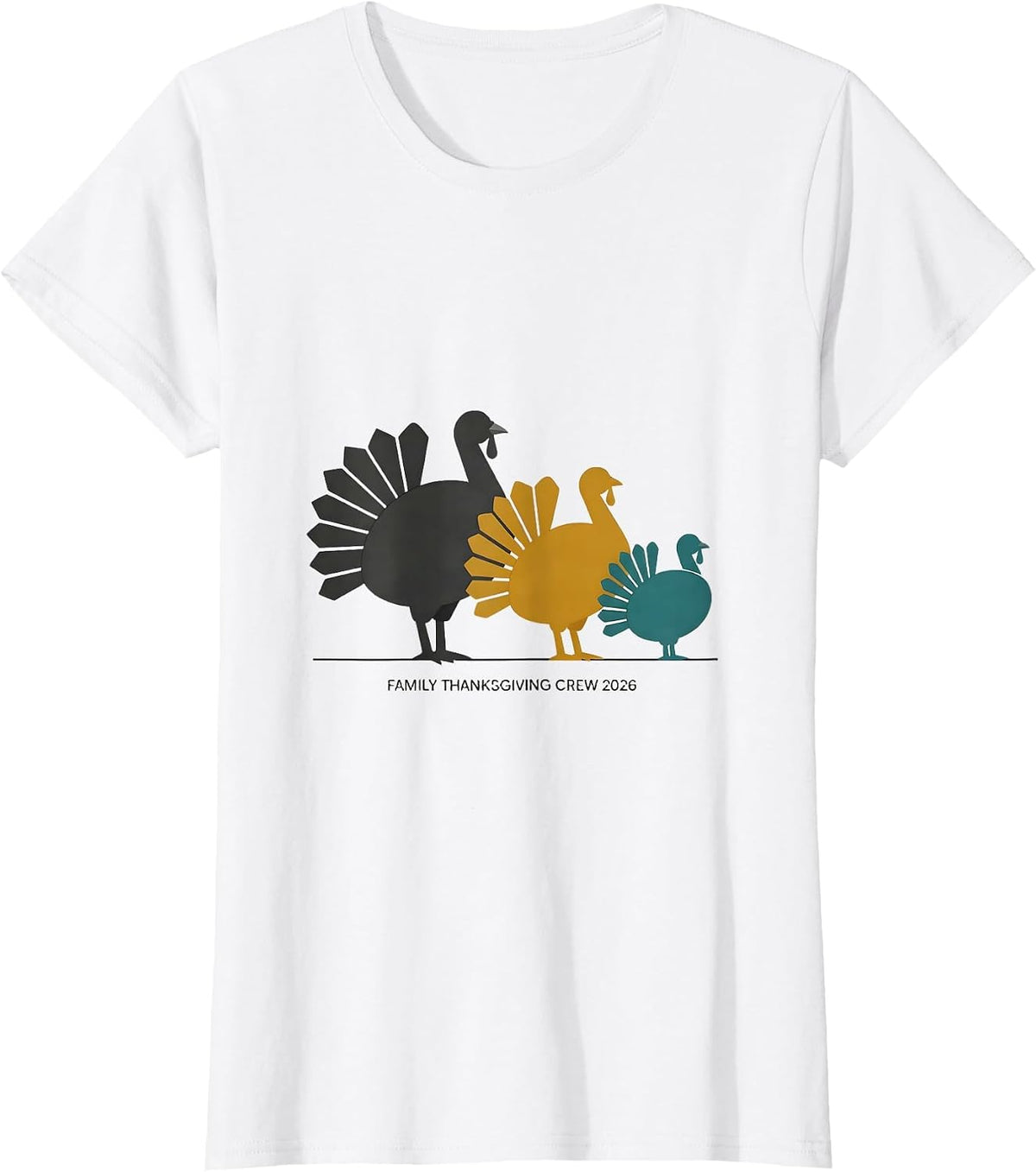 Family Thanksgiving Crew 2026 Matching Group Vintage T-Shirt - White