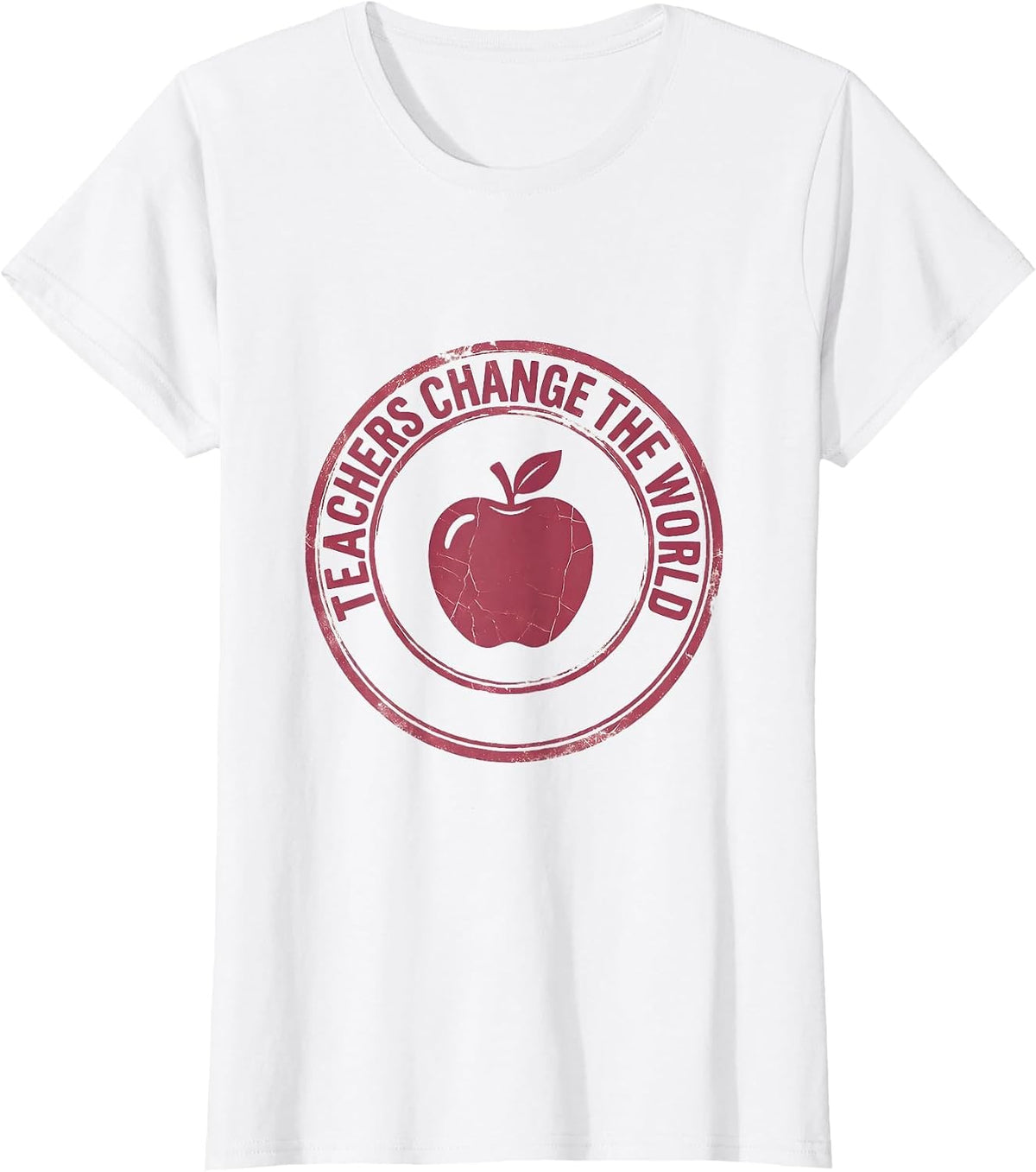 Teachers Change The World First Day of School Design T-Shirt - White