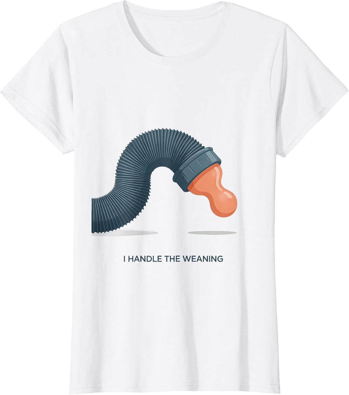 Women's I Handle The Weaning Funny Respiratory Therapist RT Humor T-Shirt - White