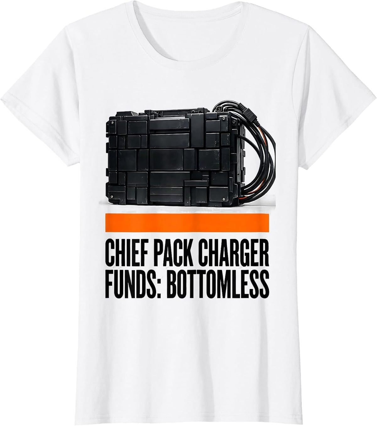 Chief Pack Charger Brutalist RC Car Racer Gift T-Shirt - White