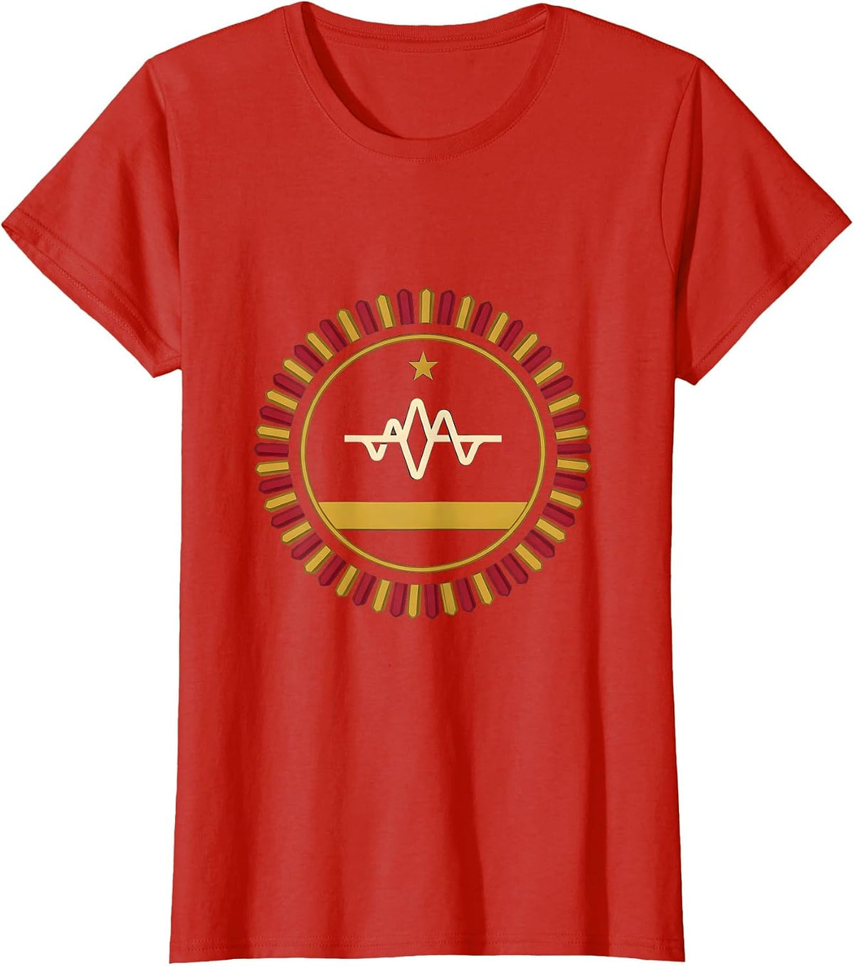 Women's Sealed Airway Badge Respiratory Therapist Christmas Humor T-Shirt - Red