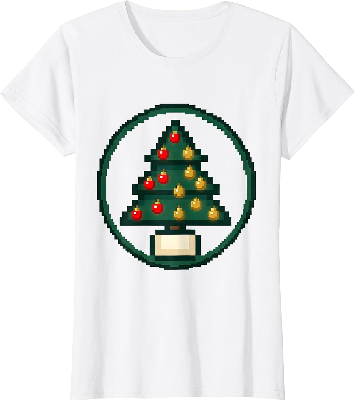 Pixel 67 Christmas Pajama Badge Gen Alpha Holiday T-Shirt - White
