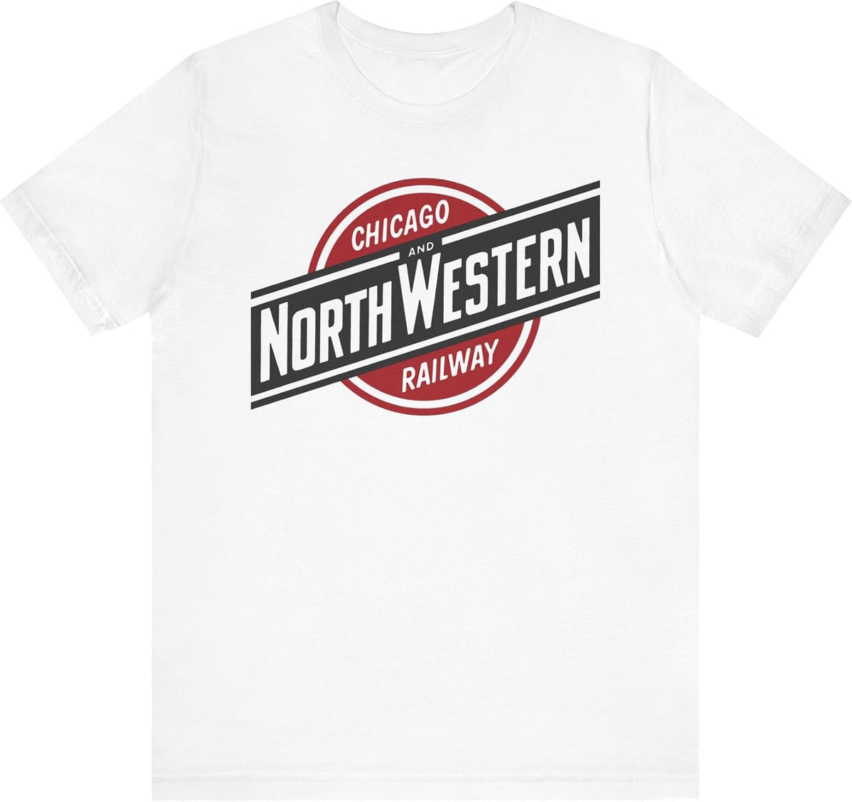 Chicago and North Western Railway Logo Tee - White