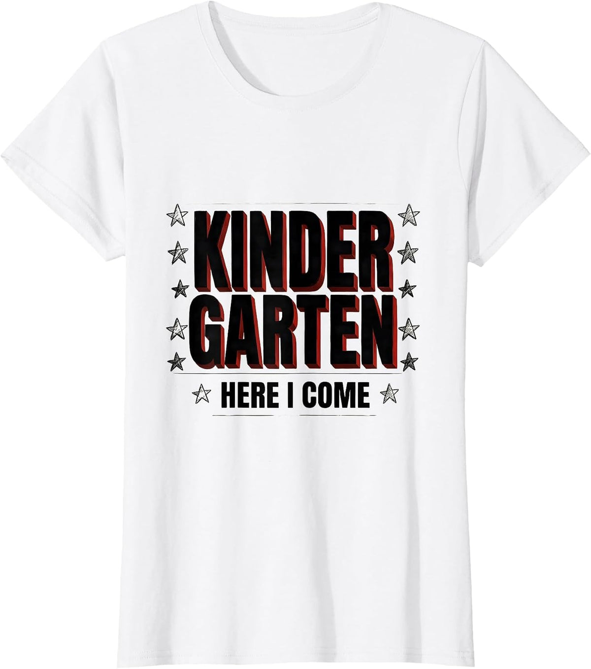 Kindergarten Here I Come Cute Camp Kindergarten Teacher Back T-Shirt - White