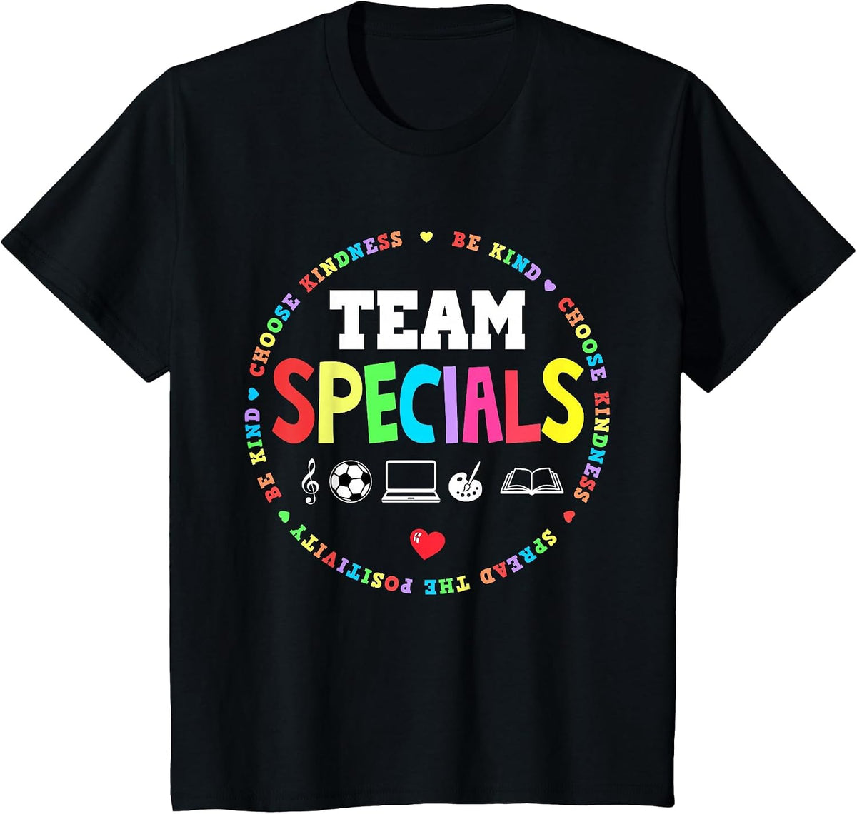 Team Specials Teacher Tribe Squad Back to Primary School T-Shirt - Black
