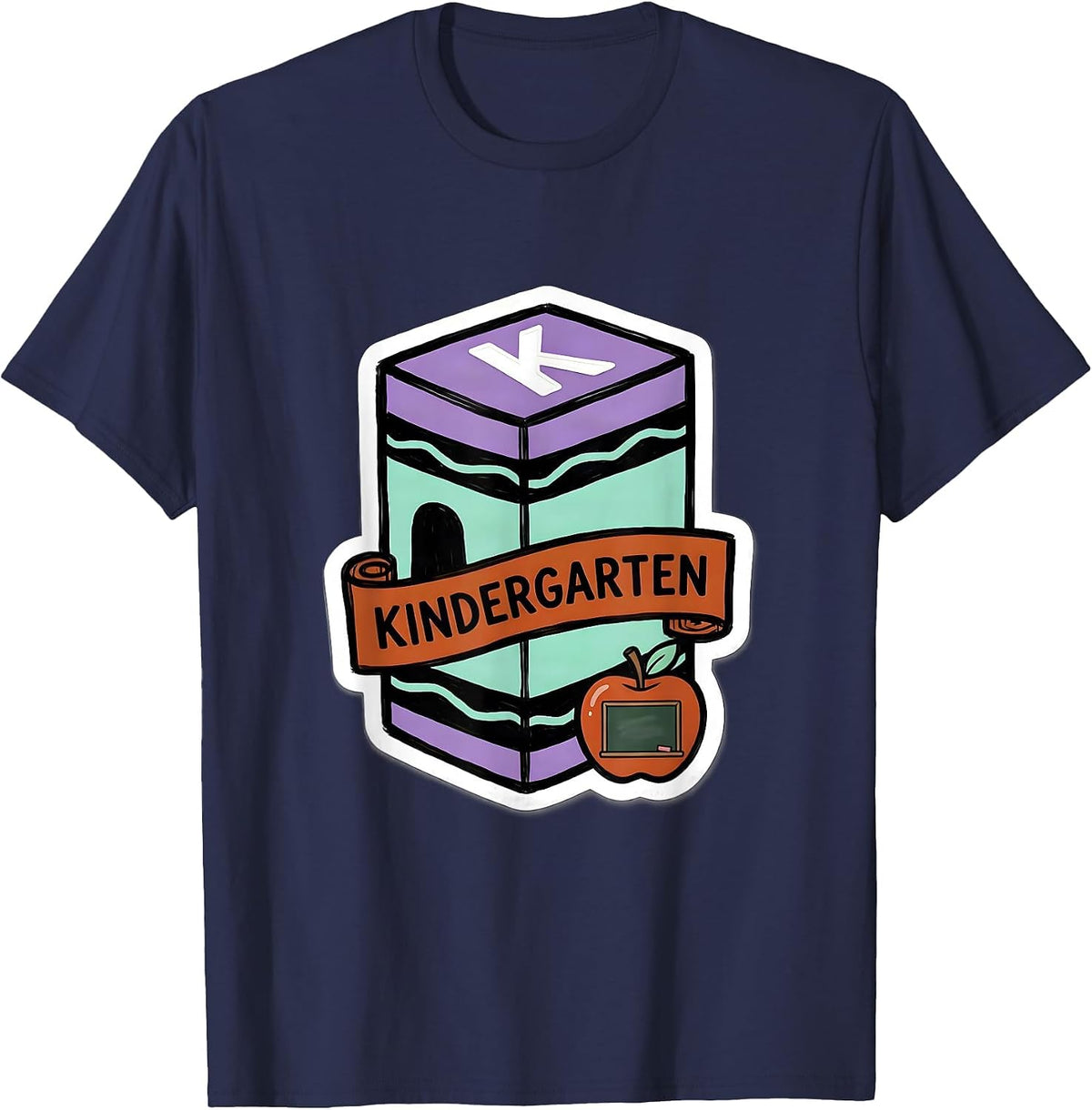 Kindergarten Cute Grade Level Teacher Back To School T-Shirt - Navy Blue