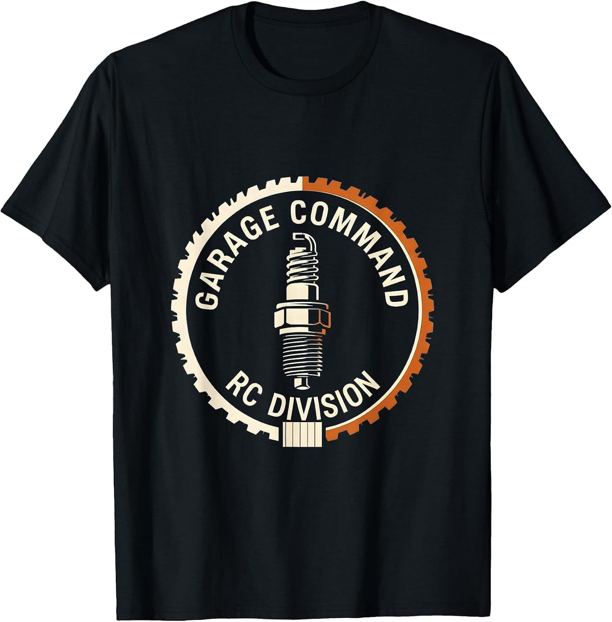 Men's Garage Command RC Division Editorial Conceptual Drag Racing T-Shirt - Black