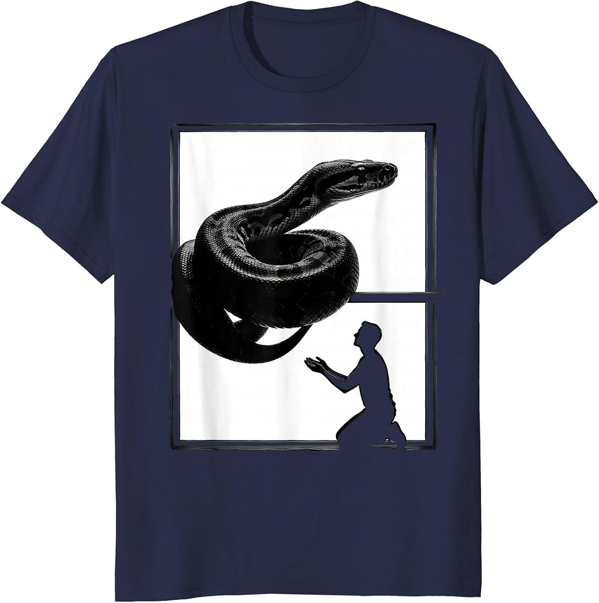 Ball Python Terrarium Keeper Reptile Lover Humor T-Shirt - Navy Blue