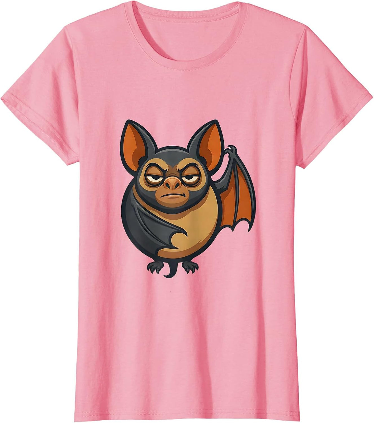 Women's Fruit Bat Mascot Vintage Bat Lover Halloween Nature T-Shirt - Pink