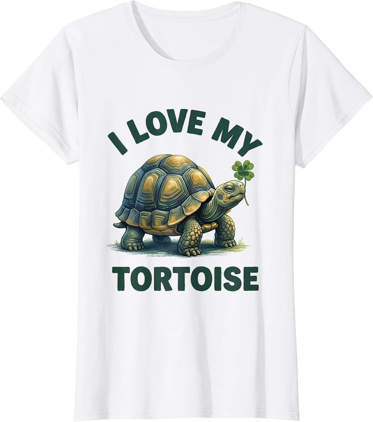 I Love My Tortoise Storybook Cute Tortoise Lover Gift T-Shirt - White