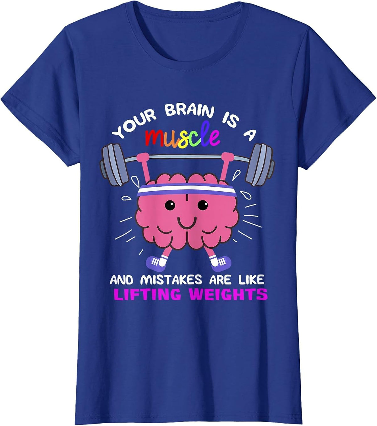 Growth Mindset Teacher Shirt, Inspirational Shirts T-Shirt - Royal Blue