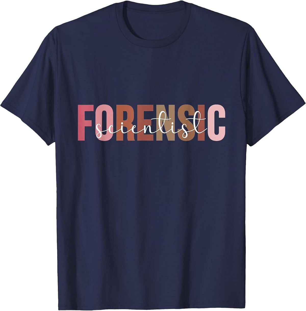Boho Forensic Scientist Forensic Science T-Shirt - Navy Blue