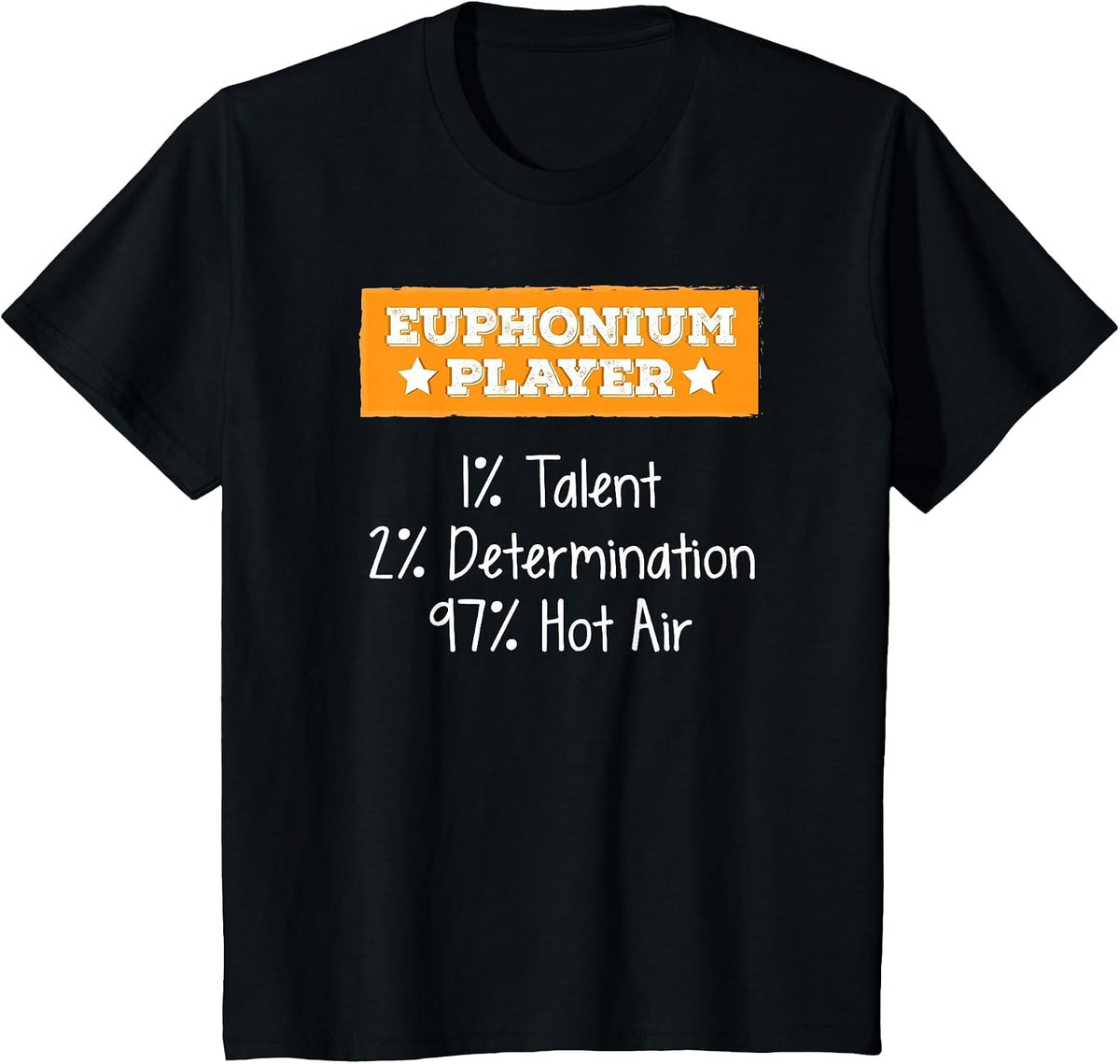 Euphonium Player Talent Determination Hot Air T-Shirt T-Shirt - Black