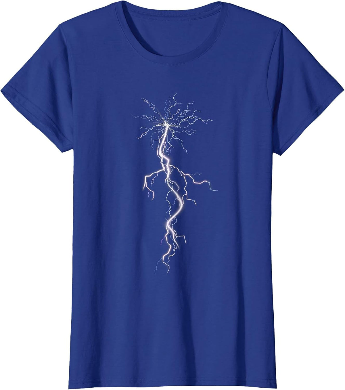 Lightning Storms I Lightning Bolt T-Shirt - Royal Blue