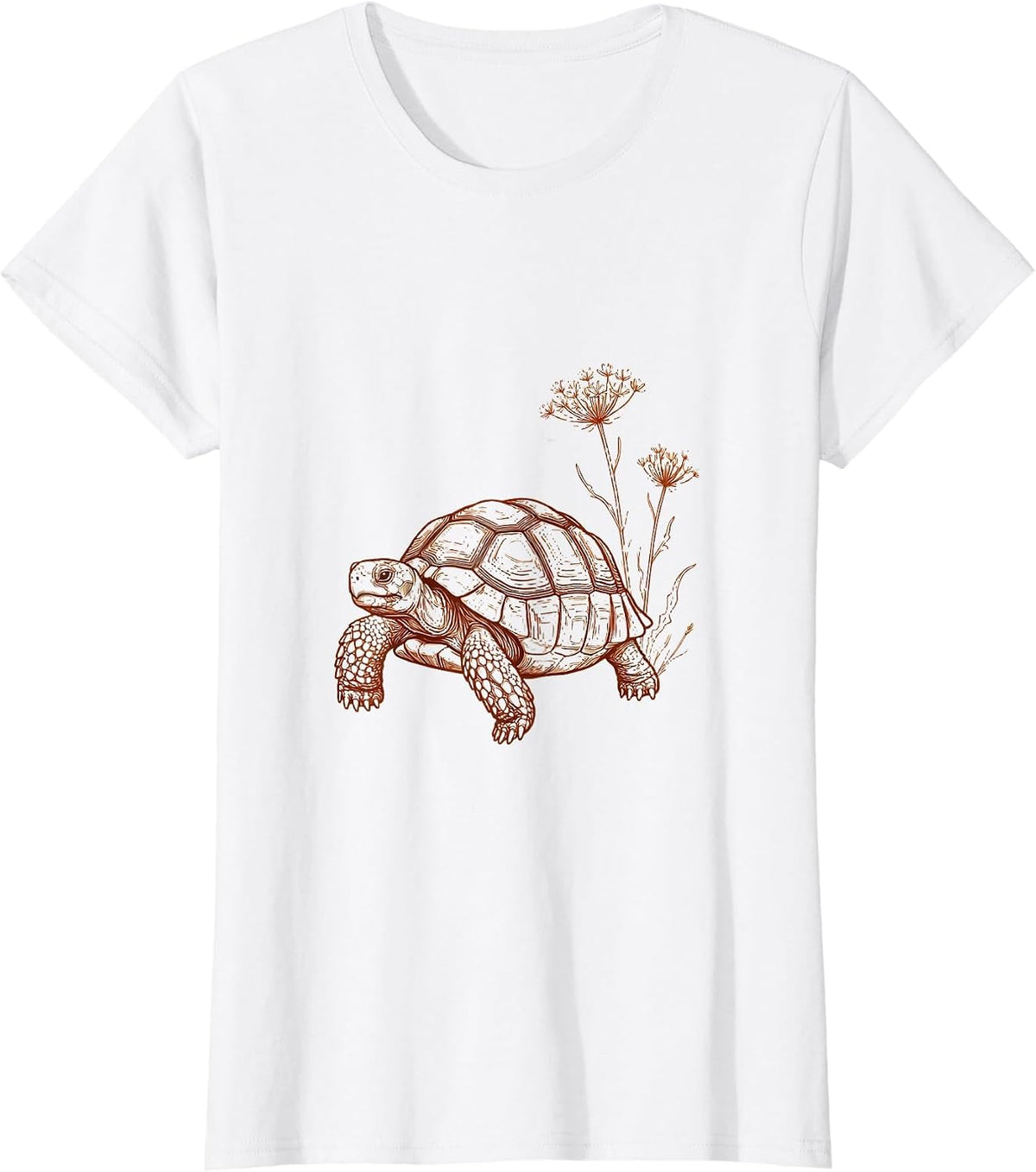 Tortoise Desert Journey Graphic Tee T-Shirt - White