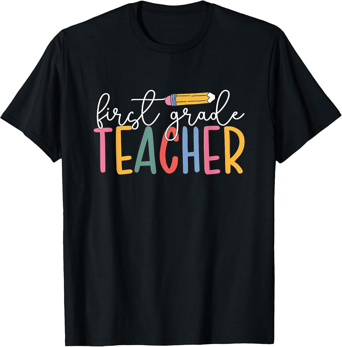 1st Grade Teacher Boho First Grade Teachers T-Shirt - Black