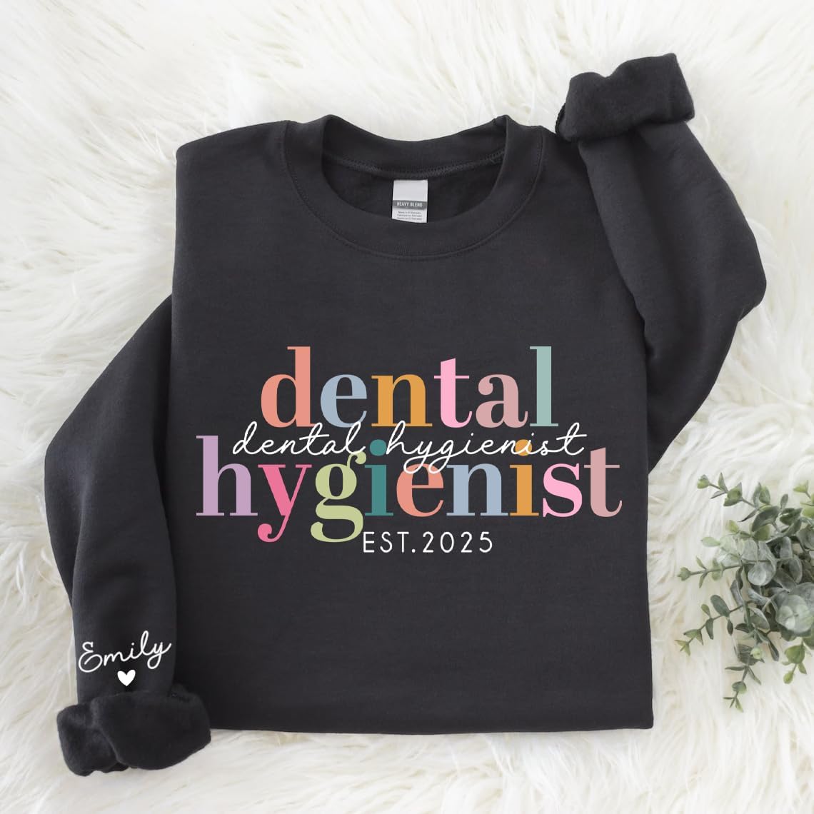 Custom Dental Hygienist Sweatshirt, Personalized Dental Hygienist Shirt, Gifts for Dentist, RDH, Graduation Gifts - size