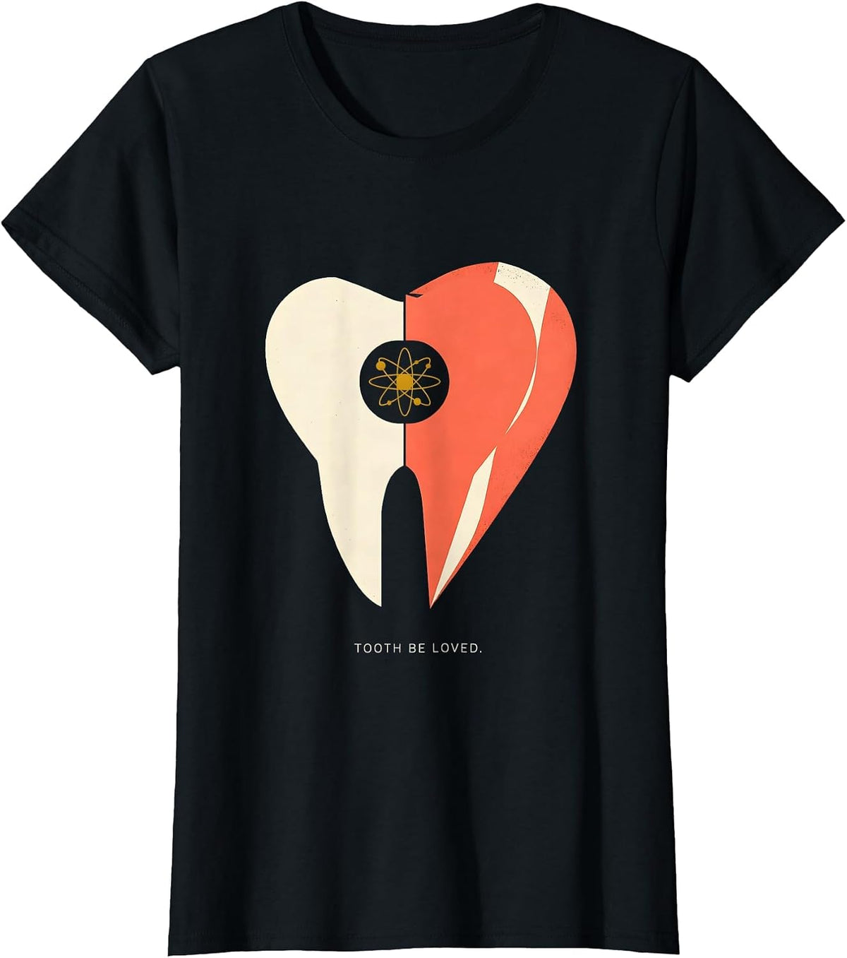 Tooth Be Loved Midcentury Modern Dental Professional T-Shirt - Black