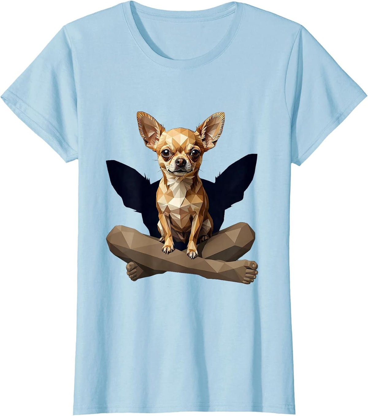 Chihuahua Low Poly Dog Owner Pride Humor T-Shirt - Baby Blue