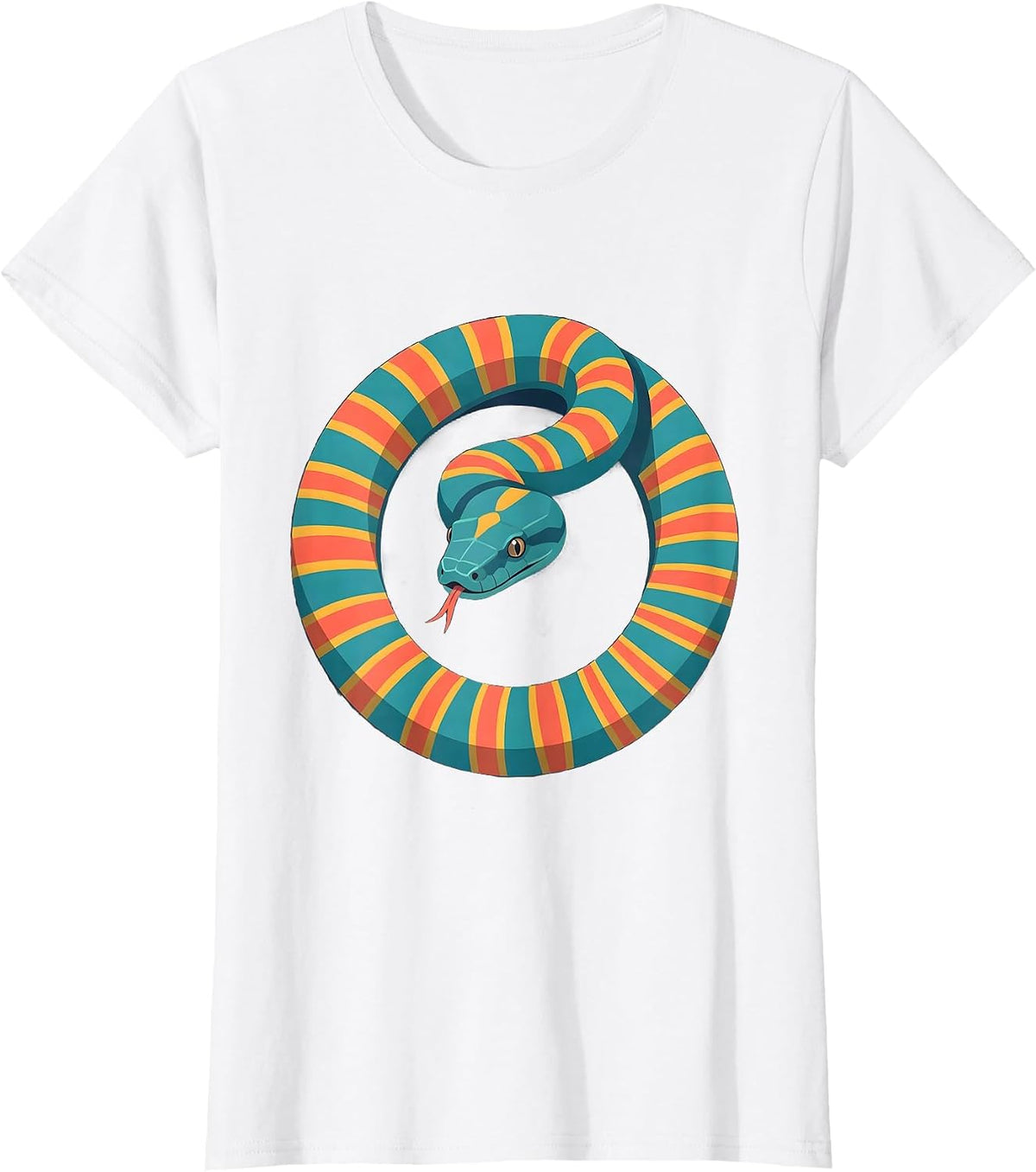 Ball Python Infinity Loop Snake Owner Humor T-Shirt - White