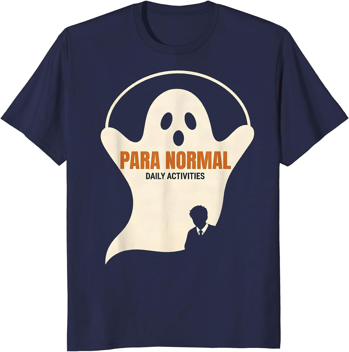 Para Normal Daily Activities Funny Ghost Paraprofessional T-Shirt - Navy Blue