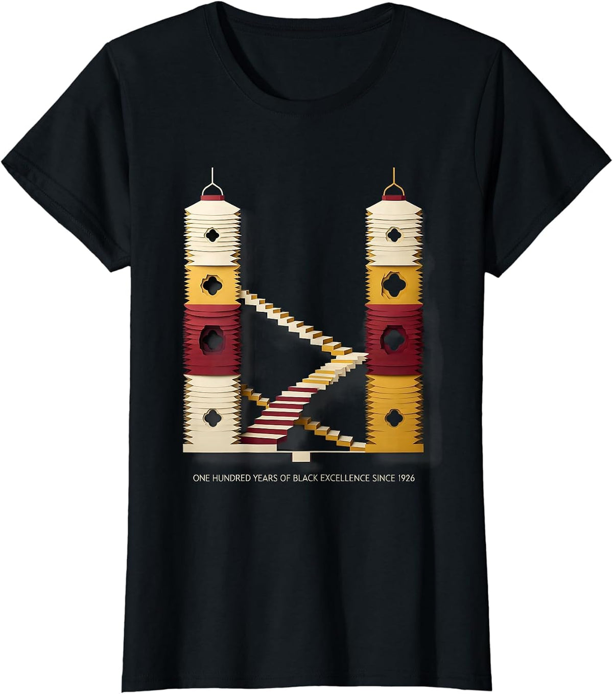 One Hundred Years Of Black Excellence Since 1926 Centennial T-Shirt - Black