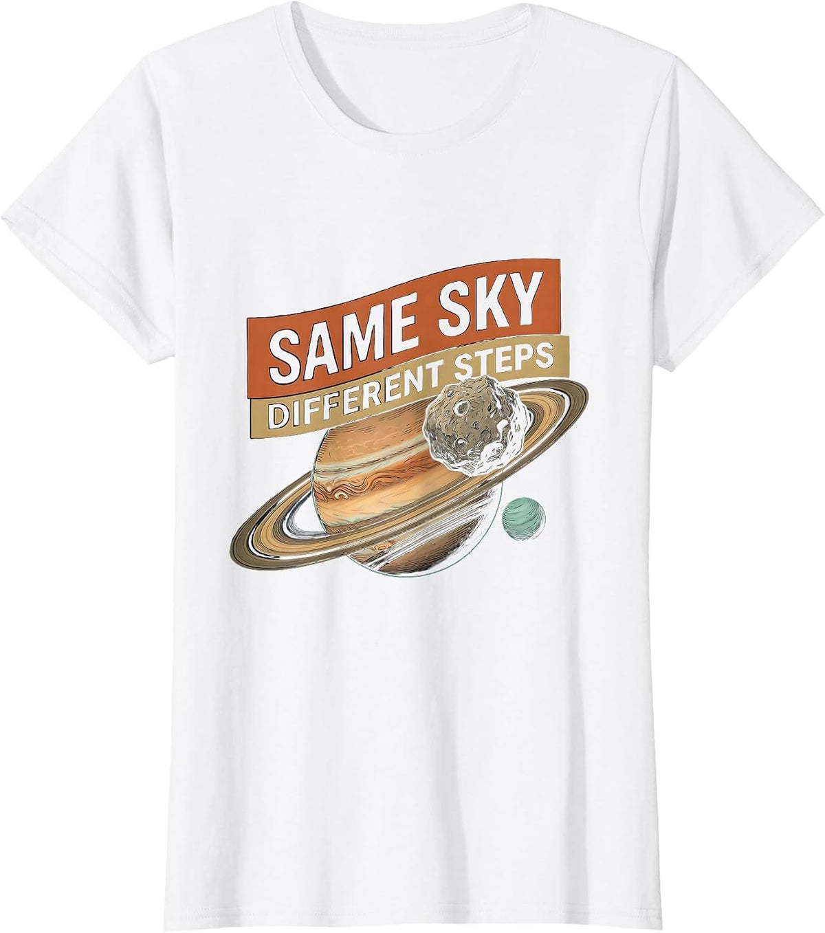 Women's Same Sky Different Steps Neurodiverse Universe Special T-Shirt - White