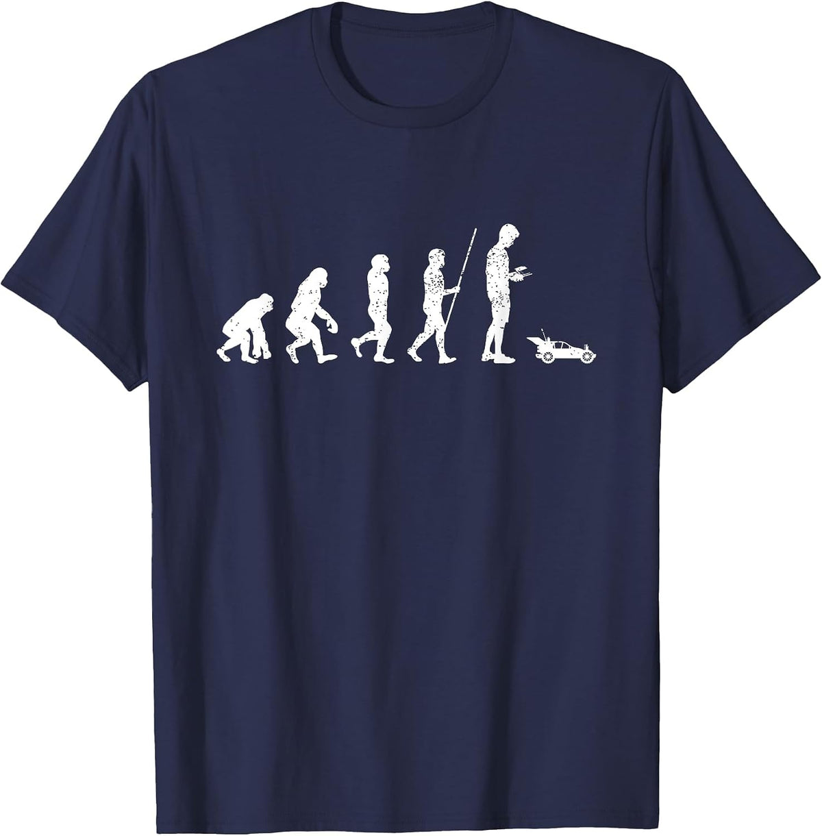 Cool Rc Trucks and Cars Drivers Funny RC Car Racing Racer T-Shirt - Navy Blue
