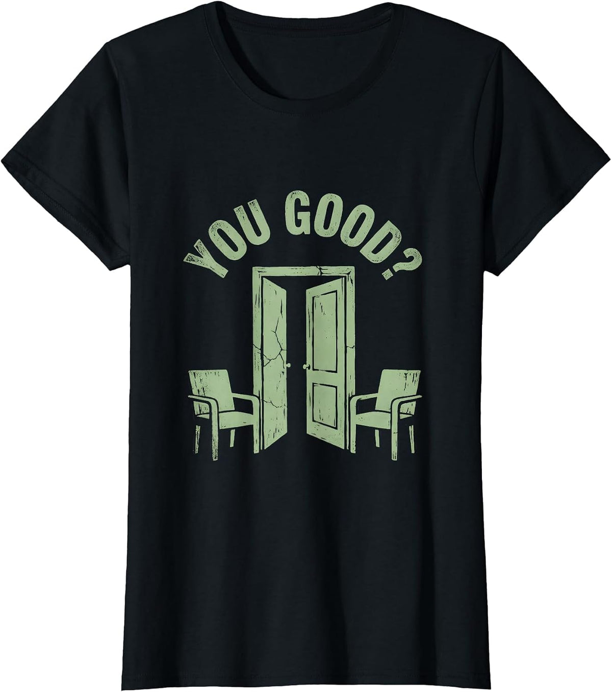 You Good? Vintage Boho School Counselor Mental Health T-Shirt - Black