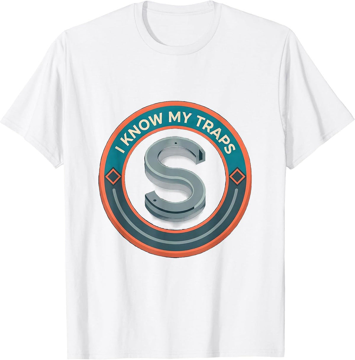 Men's I Know My Traps Funny Plumber Pipefitter Steamfitter T-Shirt - White