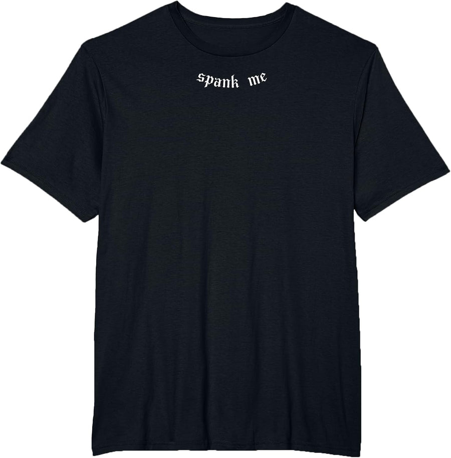 Spank Me Grunge Aesthetic Egirl Goth Emo T-Shirt - Black