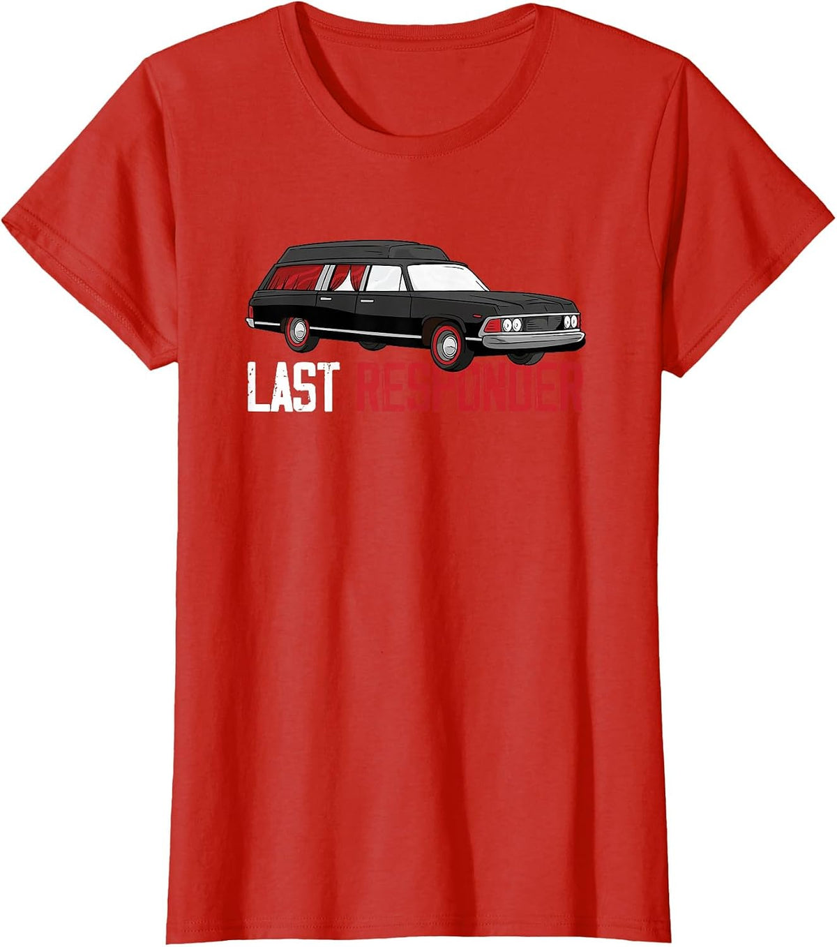 Last Helper, Funeral Director, Embalmer, Funny Undertaker T-Shirt - Red