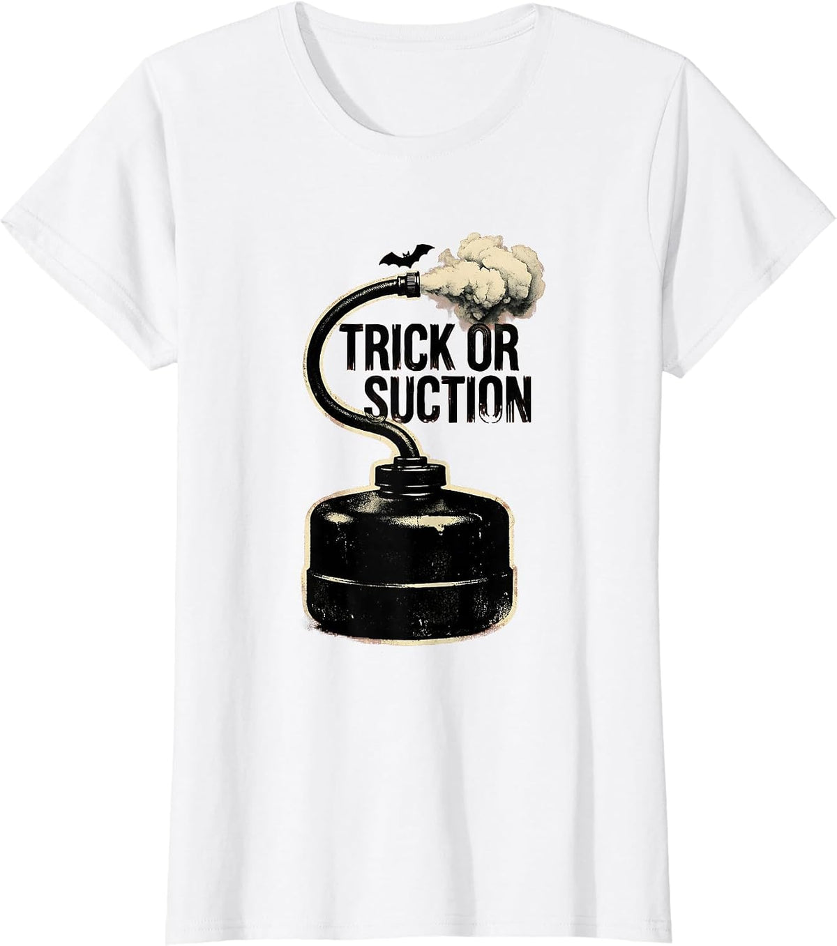 Trick Or Suction Rubber Stamp Respiratory Therapist T-Shirt - White