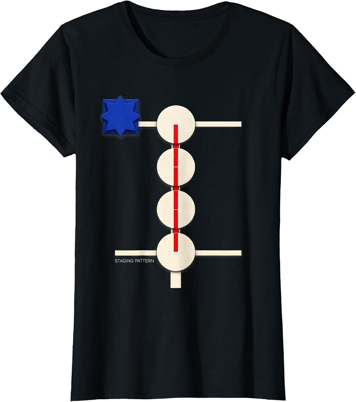 Staging Pattern Swiss International Patriotic RC Car Drag T-Shirt - Black
