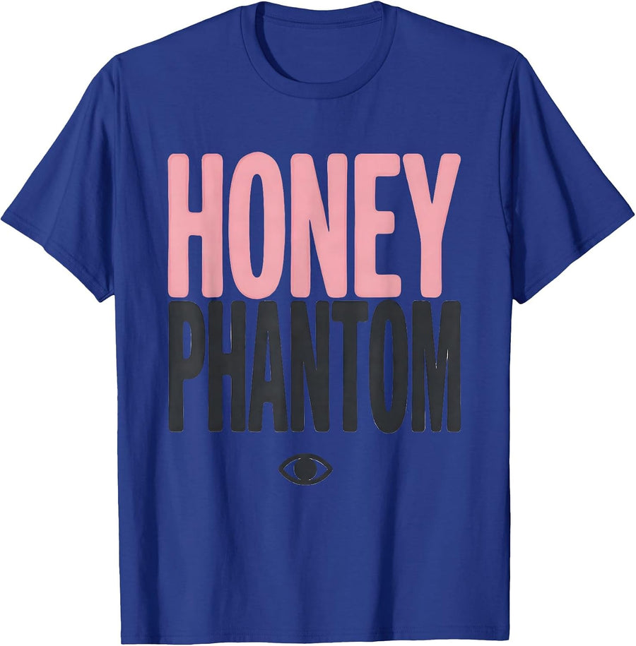 HONEY PHANTOM Kawaii Horror Anime Pastel Goth Aesthetic T-Shirt - Royal Blue