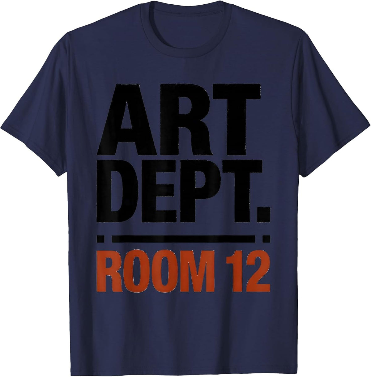 Men's Art Dept Room 12 Back To School Art Teacher Artist T-Shirt - Navy Blue