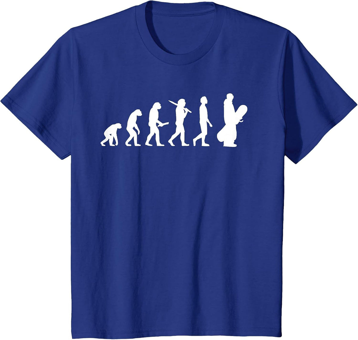 Funny Snowboarding Evolution for Snowboarders T-Shirt - Royal Blue