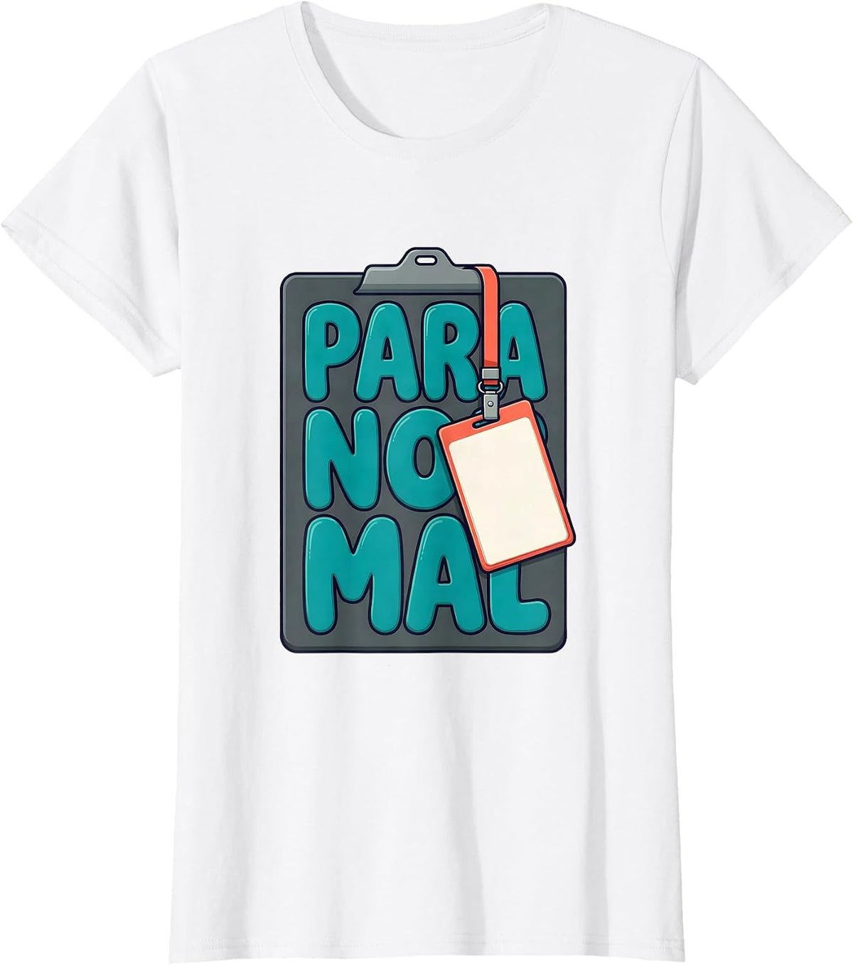 Para Normal Flat Vector Paraprofessional Paraeducator Humor T-Shirt - White