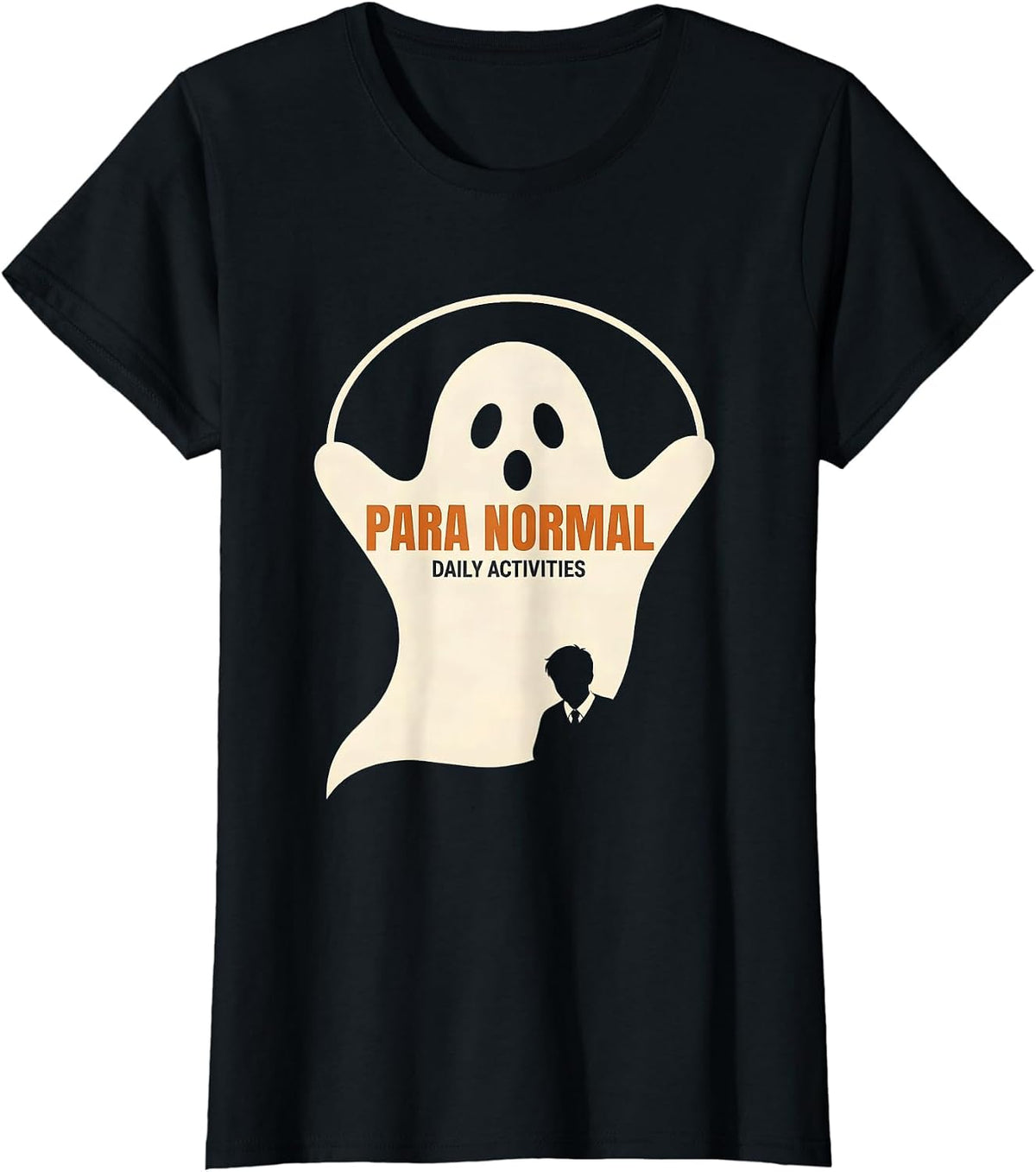 Para Normal Daily Activities Funny Ghost Paraprofessional T-Shirt - Black