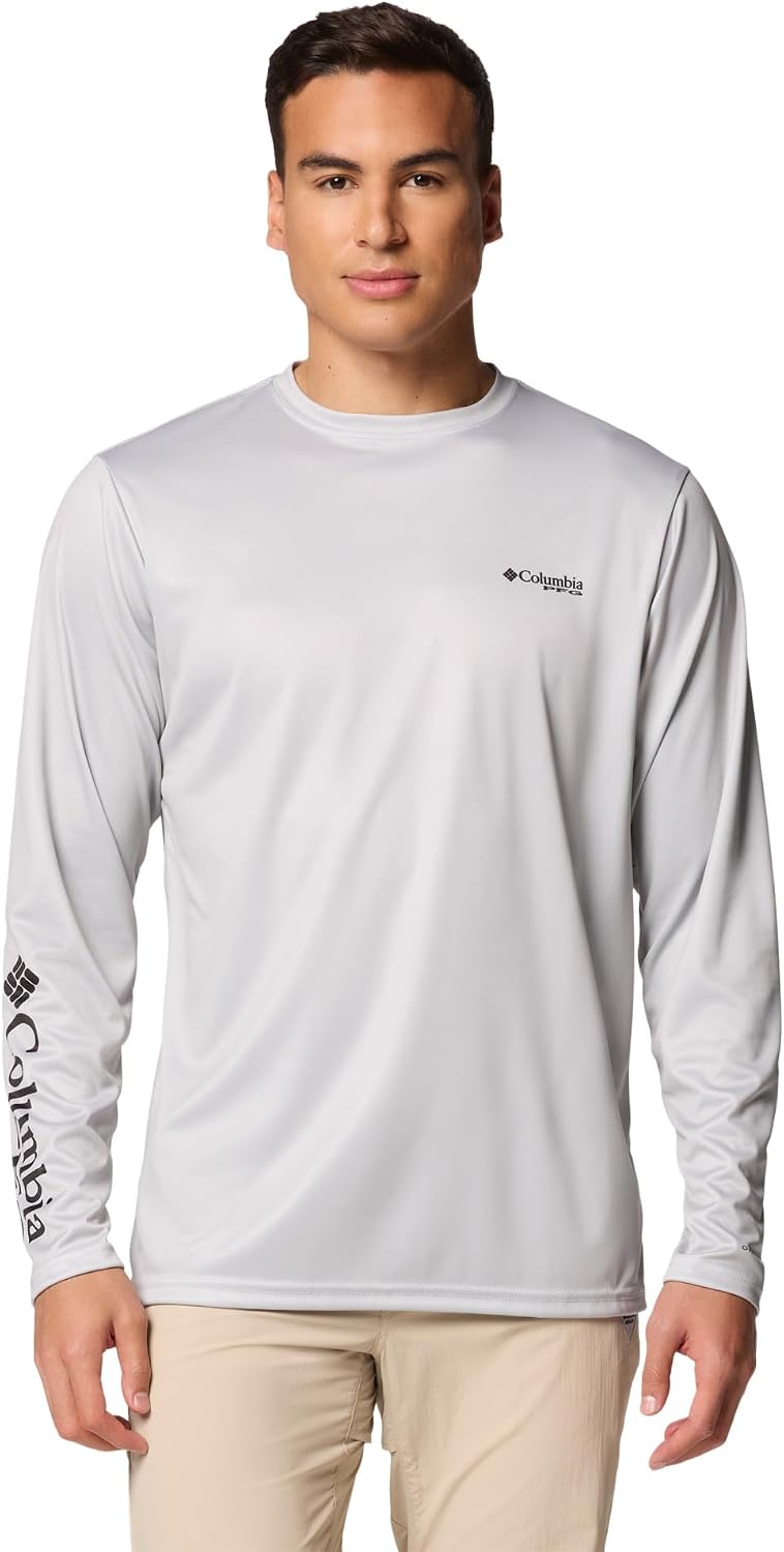 Columbia Men's Terminal Tackle PFG Fish Shine Long Sleeve - Cool Grey\/Pfg Trout Shine
