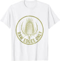 Men's Raw Edges Only Grunge Graphic Design T-Shirt - White